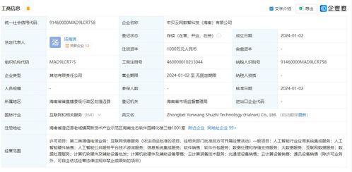 中貝通信在海南成立數智科技公司，拓展AI業(yè)務與信息系統(tǒng)集成服務